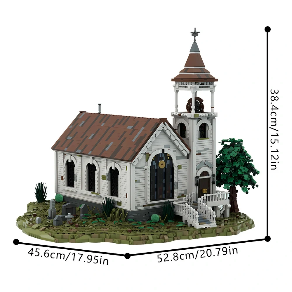GoBricks MOC 181146 Western Church Valentine Red Dead Redemption 2