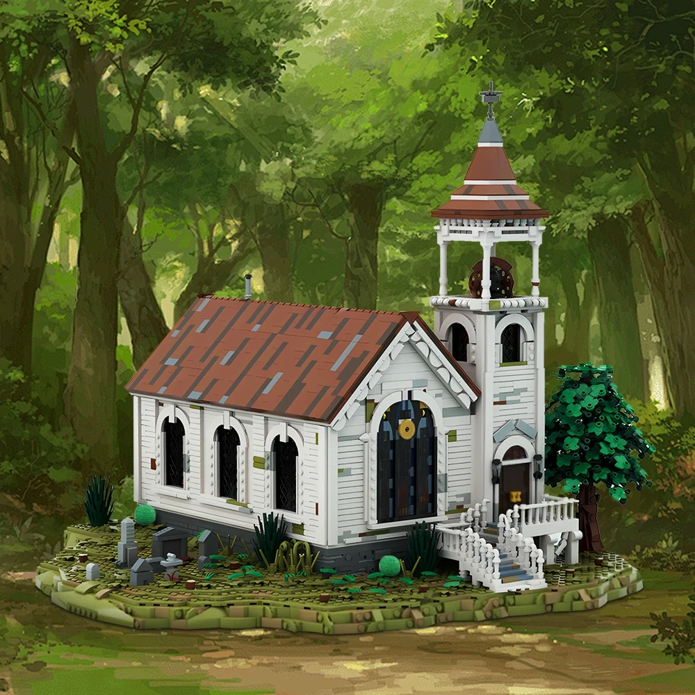 GoBricks MOC 181146 Western Church Valentine Red Dead Redemption 2