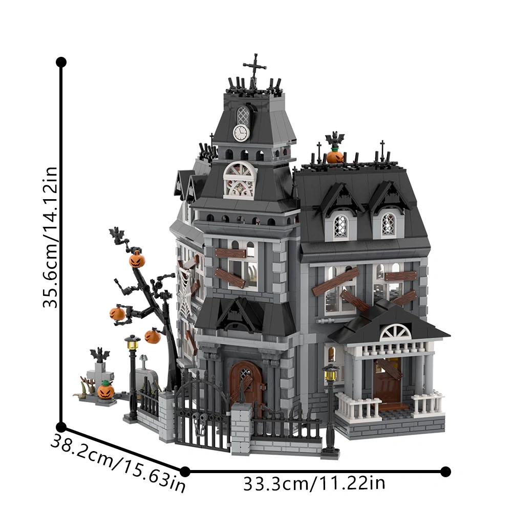 GoBricks MOC S0013 The Addams Family Halloween Haunted House