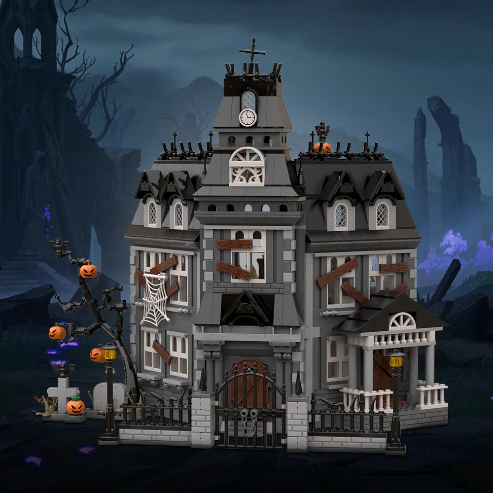GoBricks MOC S0013 The Addams Family Halloween Haunted House