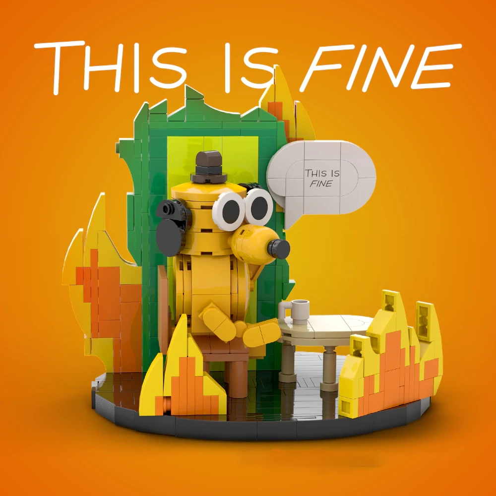 GoBricks MOC S0021 This Is Fine