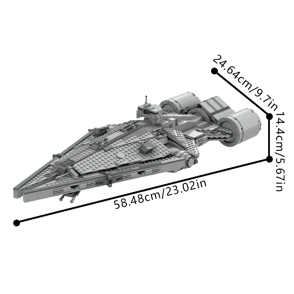 GoBricks MOC A2177 Imperial Arquitens Class Light Cruiser