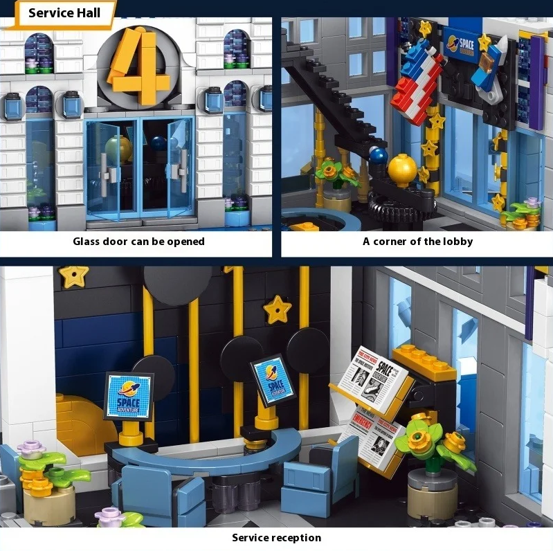The interior decoration of the service hall of Fantastic 4 Modular Baxter Building.