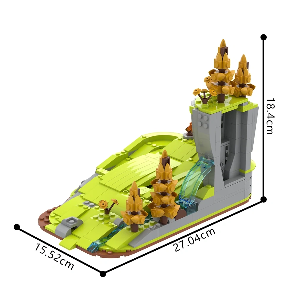 GoBricks MOC A2190 Calvin And Hobbes Tigger Grass Slide Package
