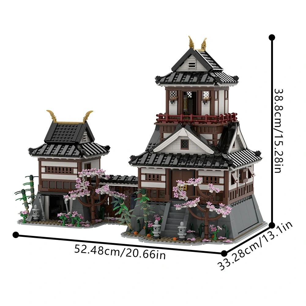 GoBricks MOC A2217 Japanese Samurai Castle