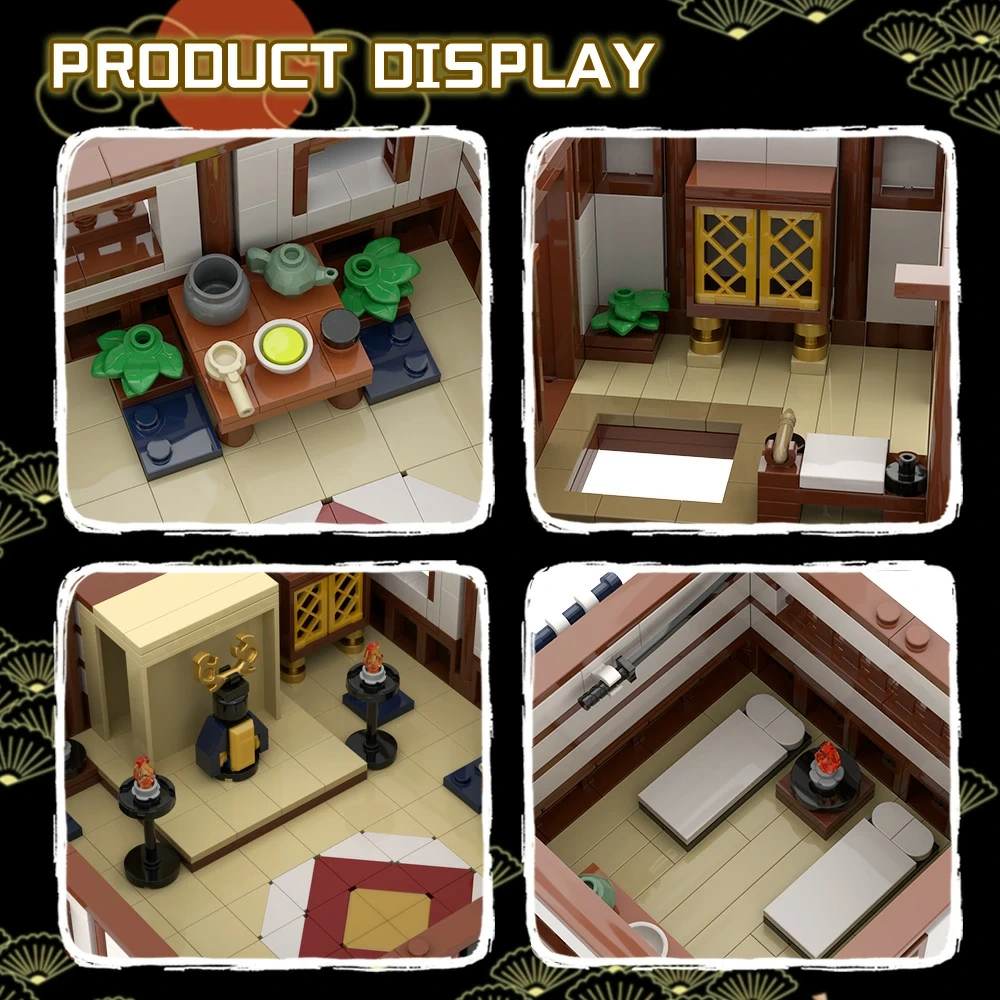 GoBricks MOC A2217 Japanese Samurai Castle