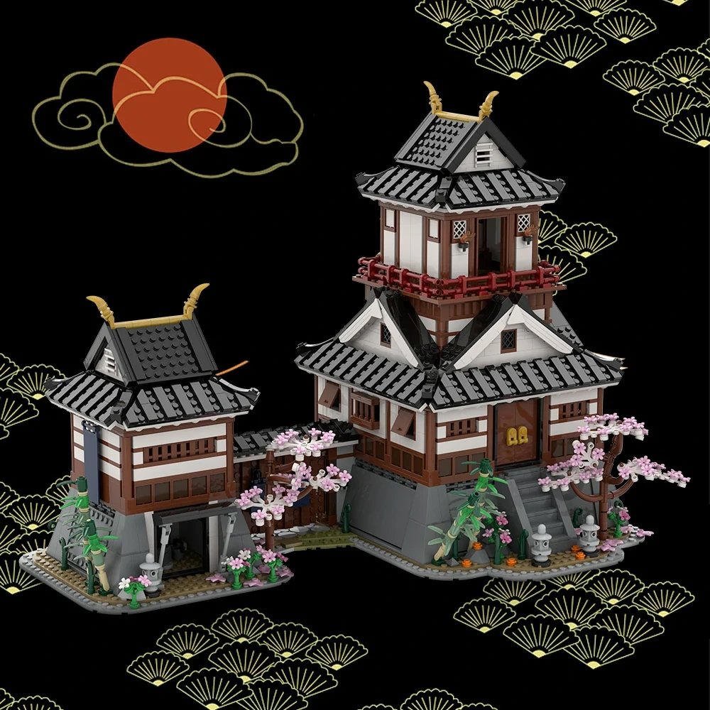 GoBricks MOC A2217 Japanese Samurai Castle
