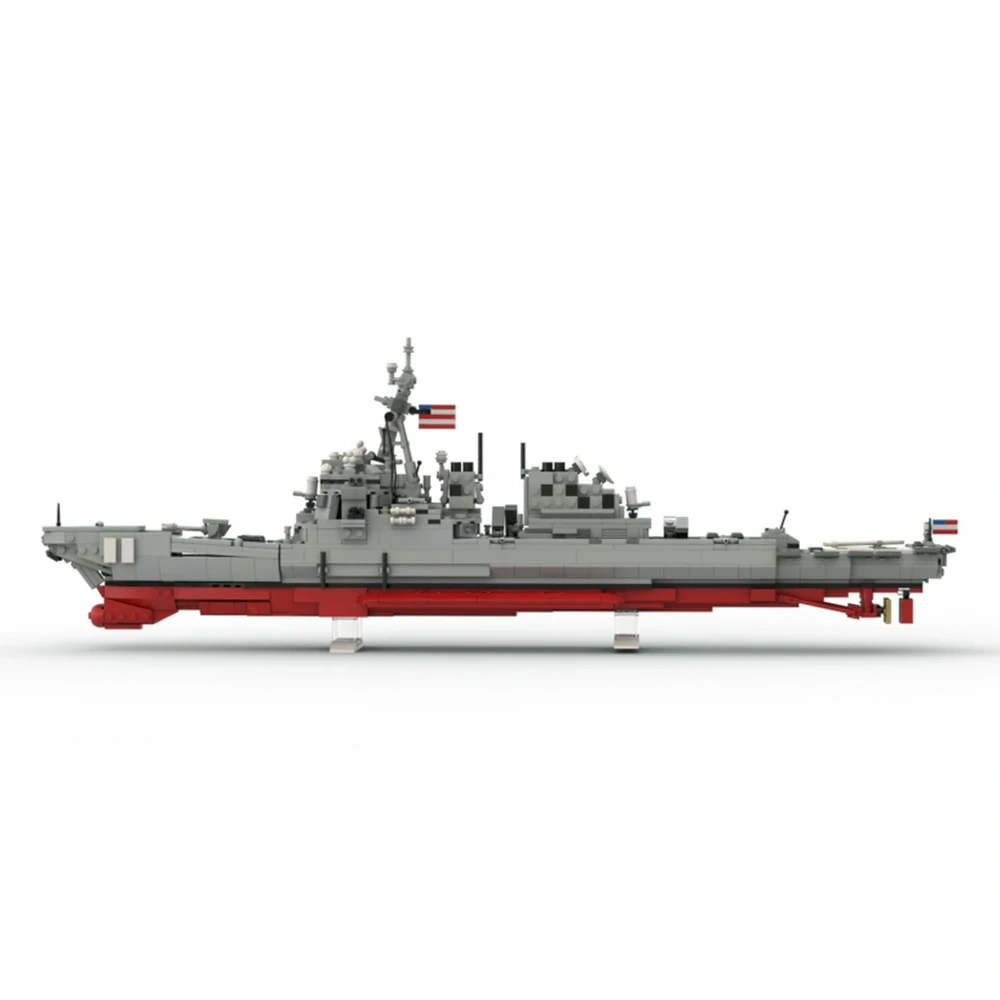 GoBricks MOC 205398 DDG 51 Arleigh Burke Flight I Version