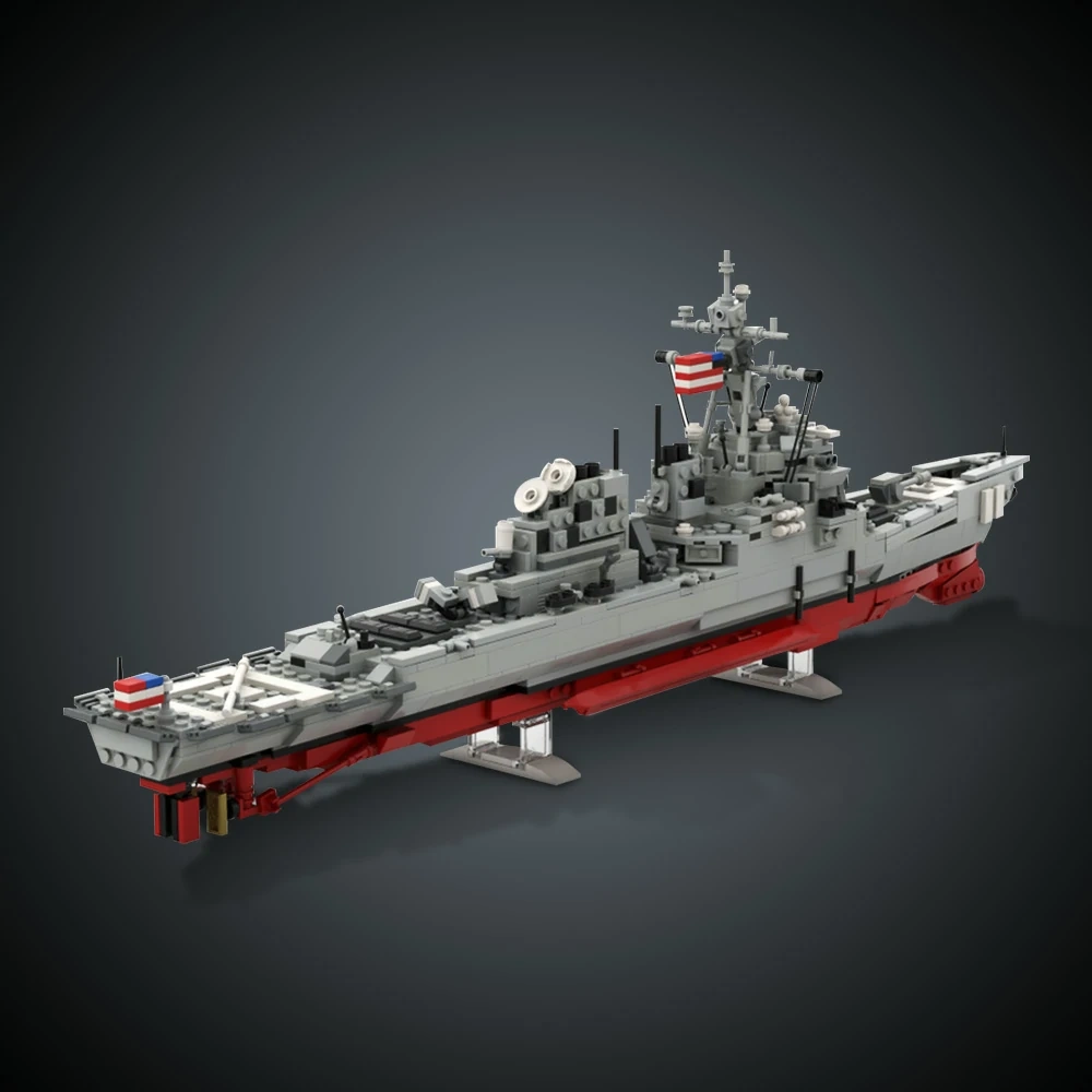 GoBricks MOC 205398 DDG 51 Arleigh Burke Flight I Version