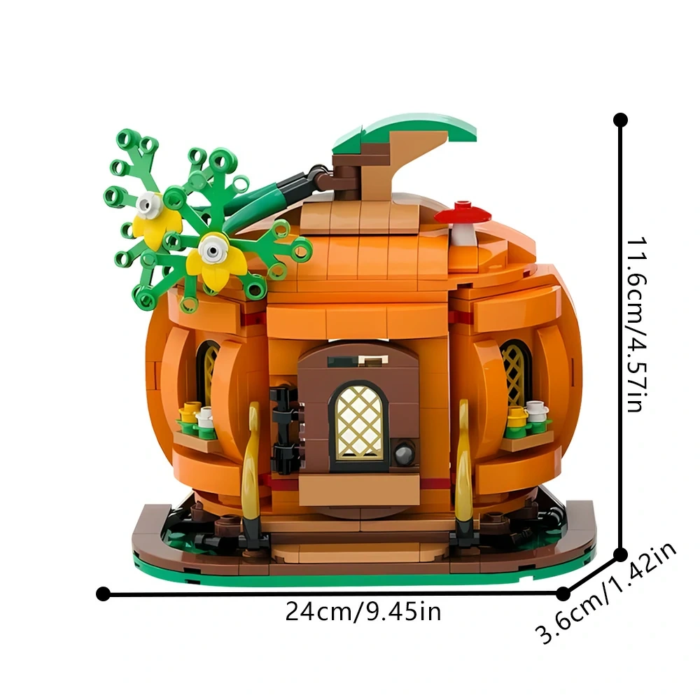 GoBricks MOC 205267 Pumpkin Cottage