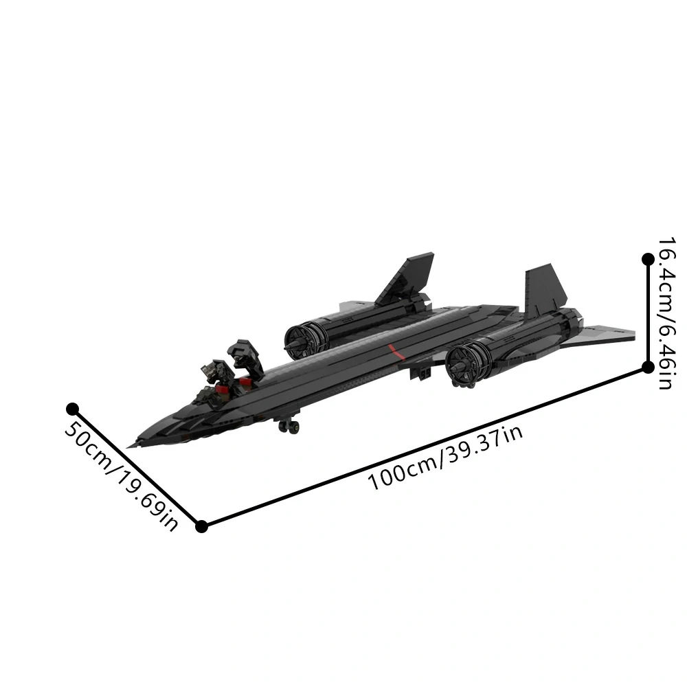 GoBricks MOC 206128 SR-71 Blackbird