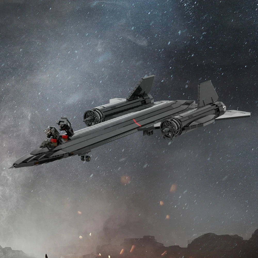 GoBricks MOC 206128 SR-71 Blackbird