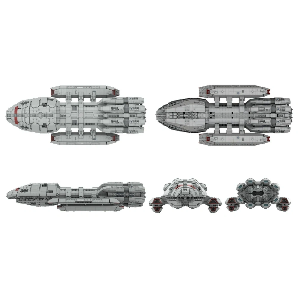 GoBricks MOC 217809 Battlestar Pegasus UCS Scale