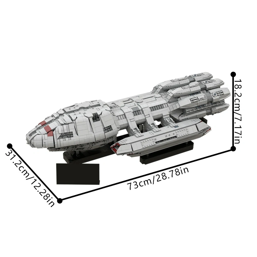 GoBricks MOC 217809 Battlestar Pegasus UCS Scale