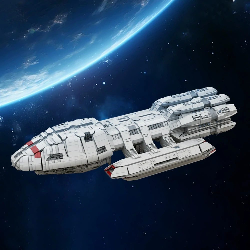 GoBricks MOC 217809 Battlestar Pegasus UCS Scale