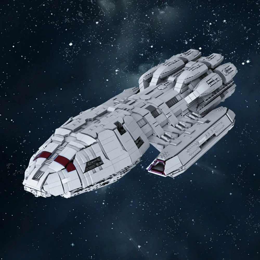 GoBricks MOC 217809 Battlestar Pegasus UCS Scale