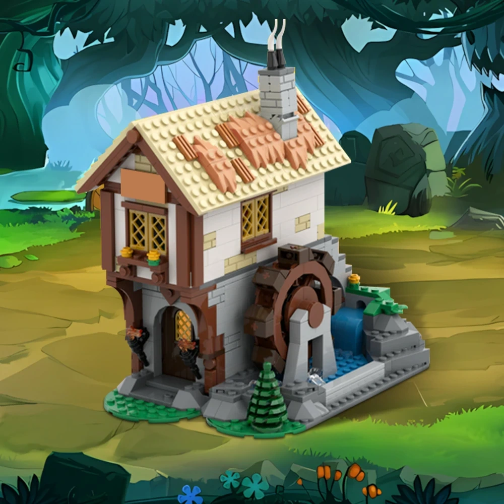 GoBricks MOC 182367 Medieval Town Square Blacksmith 10332 Castle Extension