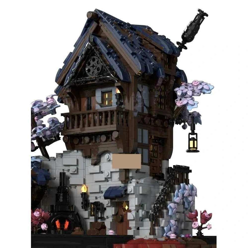 GoBricks MOC 213181 Blacksmith Forge Medieval Fantasy Display Series
