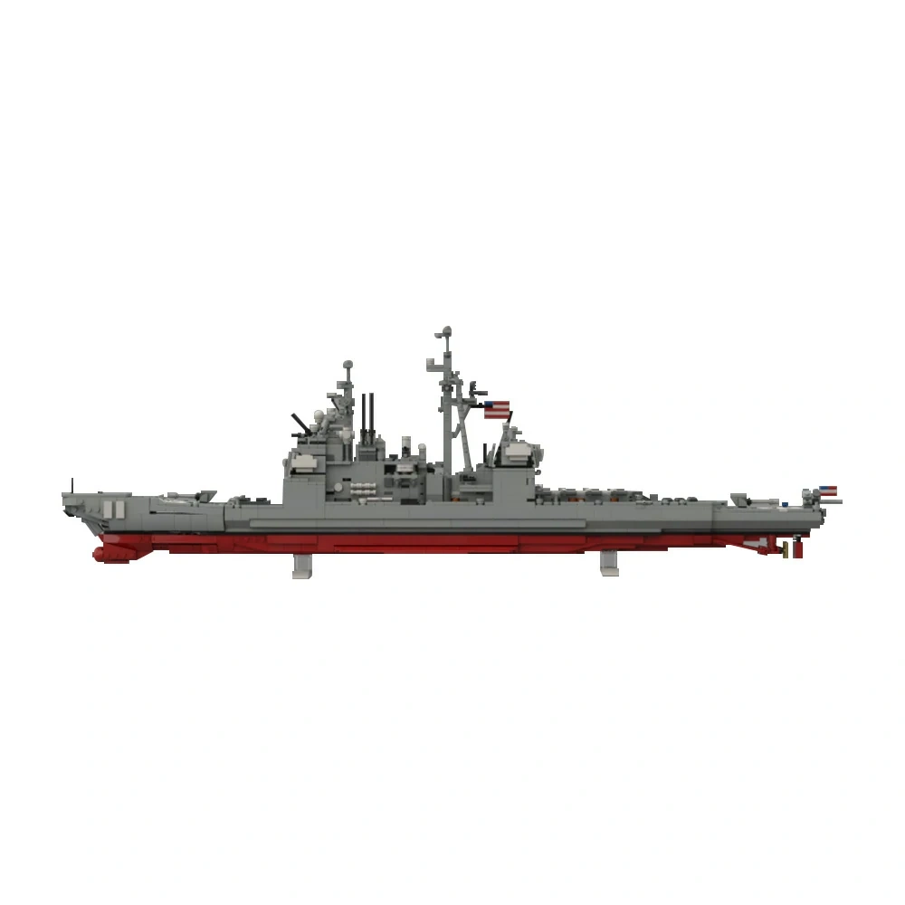 GoBricks MOC 212474 Ticonderoga CG-72 USS Vella Gulf