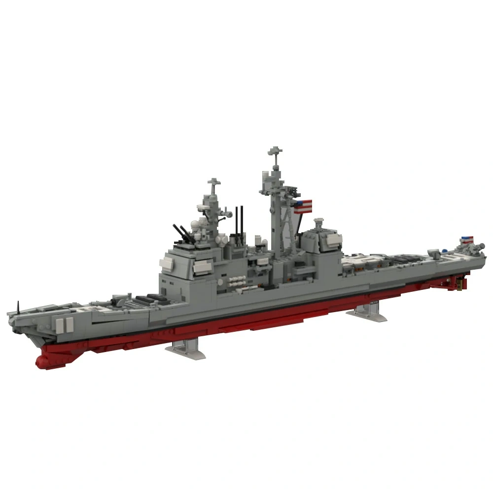 GoBricks MOC 212474 Ticonderoga CG-72 USS Vella Gulf