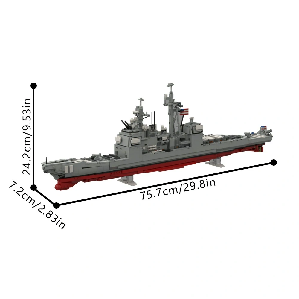 GoBricks MOC 212474 Ticonderoga CG-72 USS Vella Gulf