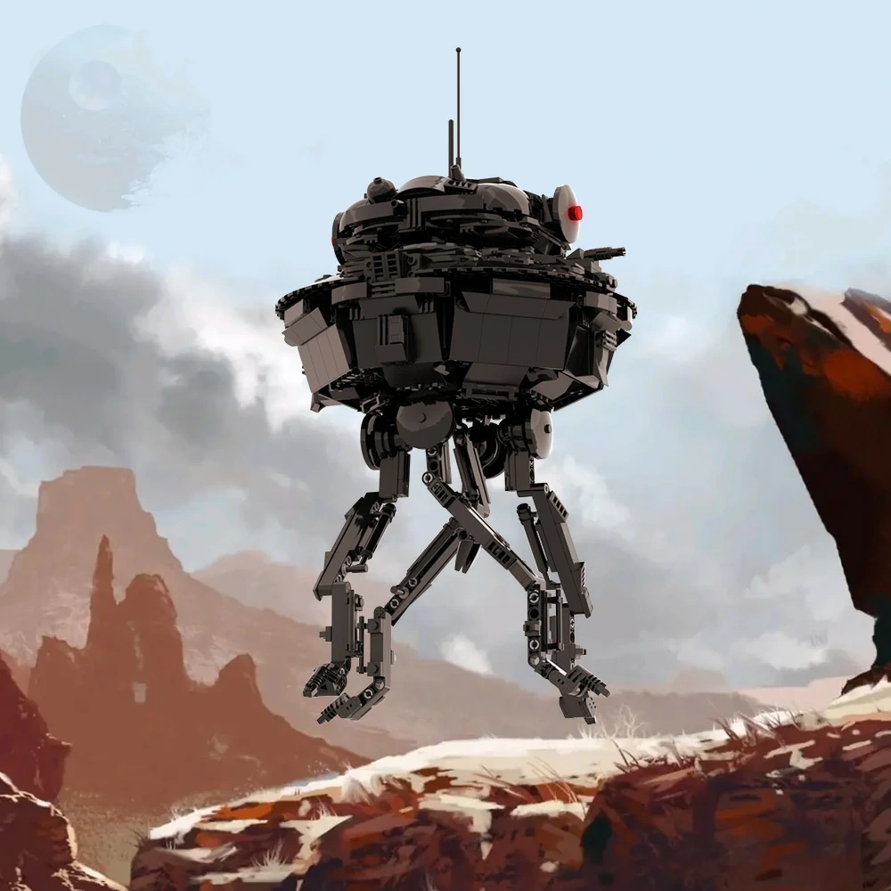 GoBricks MOC A2255 Imperial Probe Droid UCS Scale