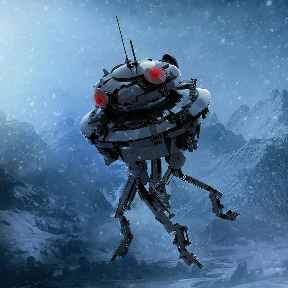 GoBricks MOC A2255 Imperial Probe Droid UCS Scale