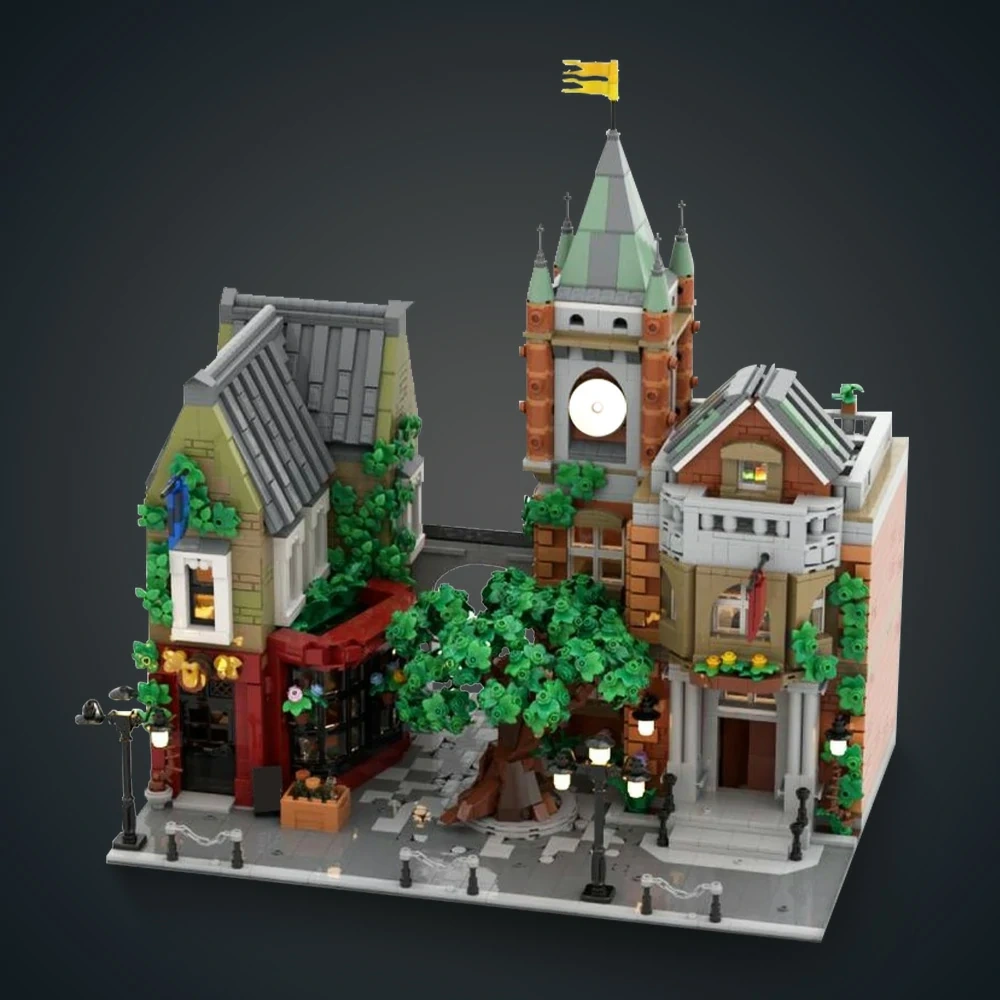 GoBricks MOC 202302 Village Square