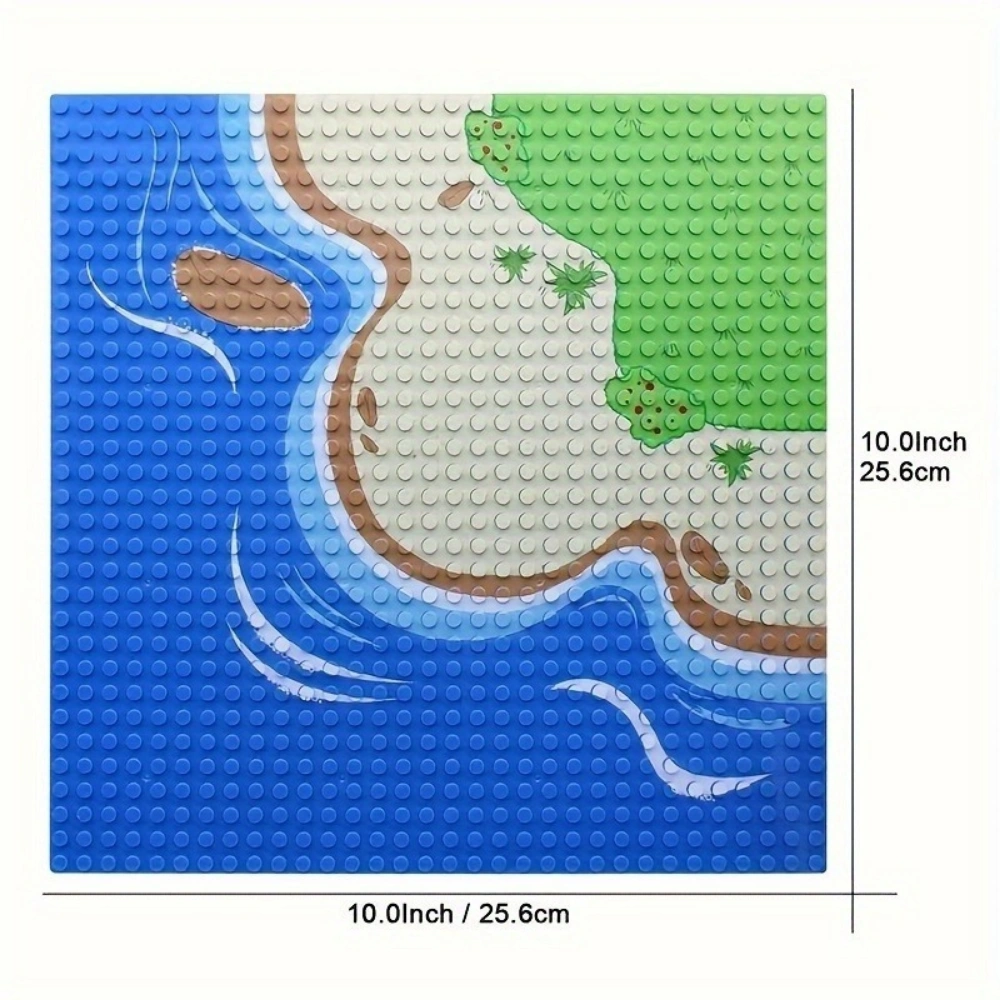 MOC 32x32 Classic Jungle Forest Ocean Building Blocks Base Board