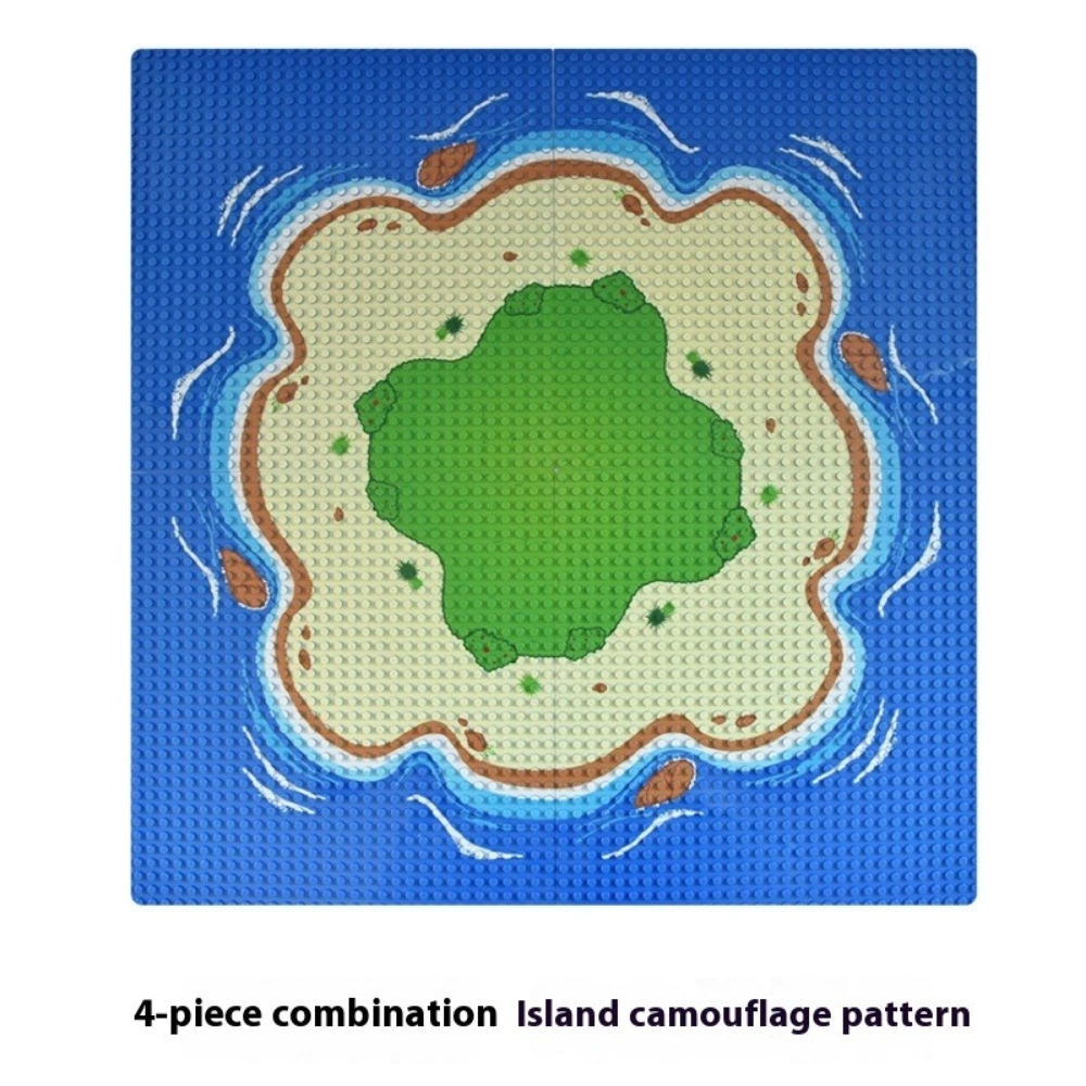 MOC 32x32 Classic Jungle Forest Ocean Building Blocks Base Board