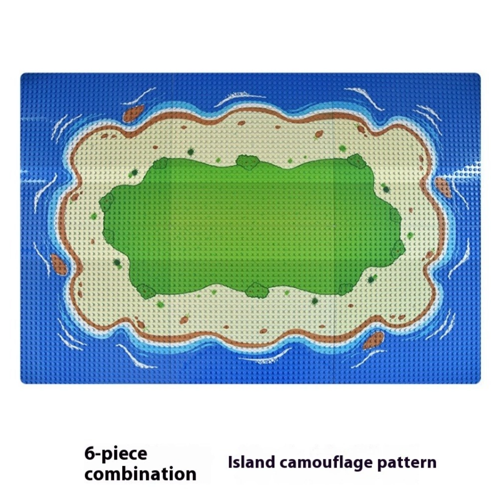 MOC 32x32 Classic Jungle Forest Ocean Building Blocks Base Board