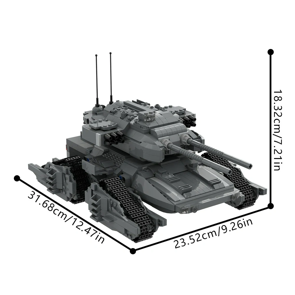 GoBricks MOC 215027 Goliath Futuristic Tank