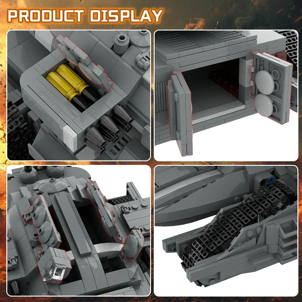GoBricks MOC 215027 Goliath Futuristic Tank