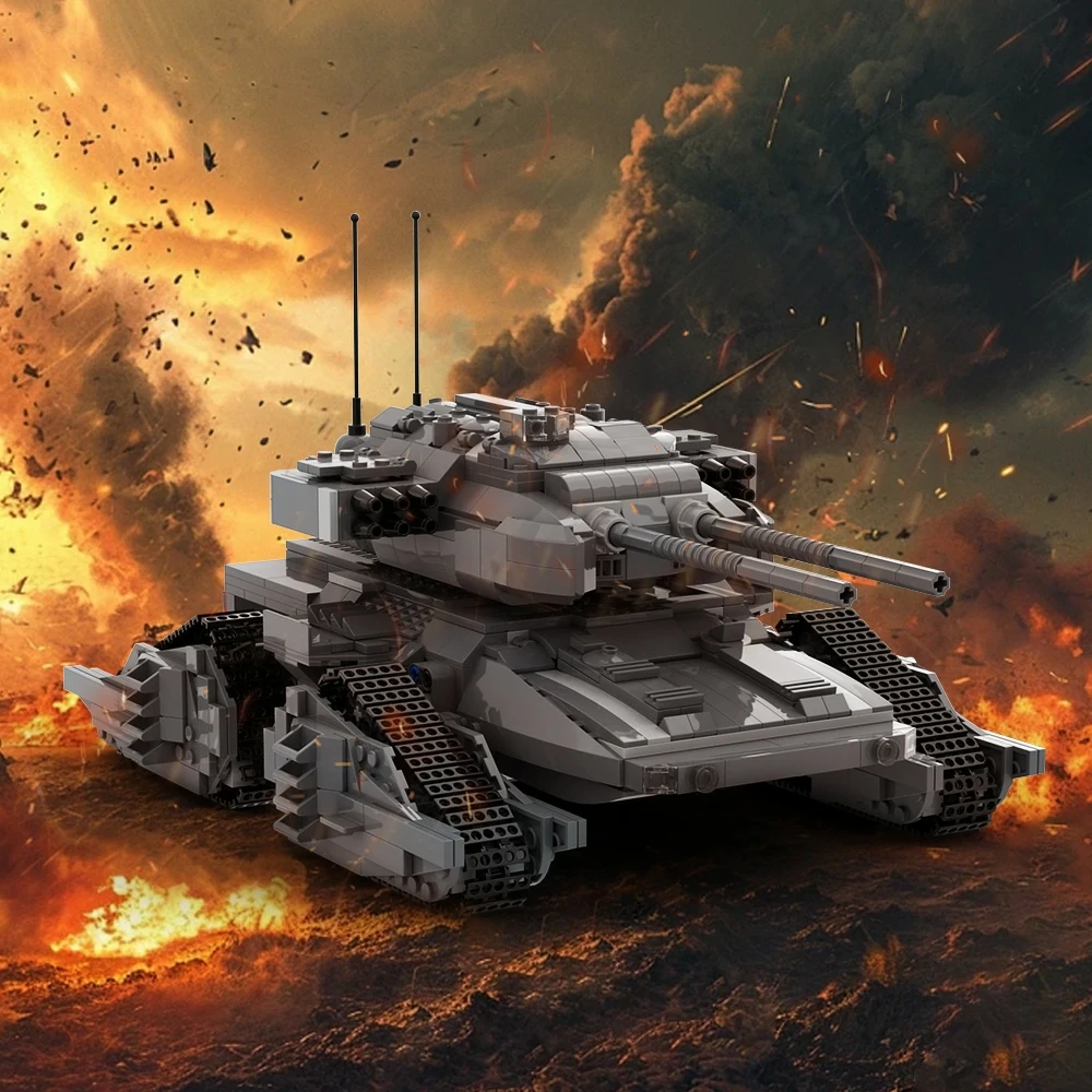 GoBricks MOC 215027 Goliath Futuristic Tank