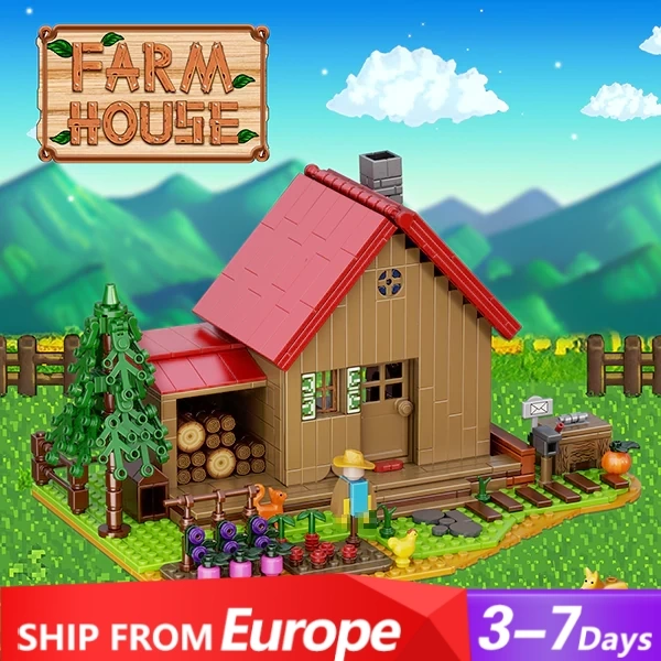 [Pre-sale] MOC F-C9862 Stardew Valley Farm Europe Warehouse Express