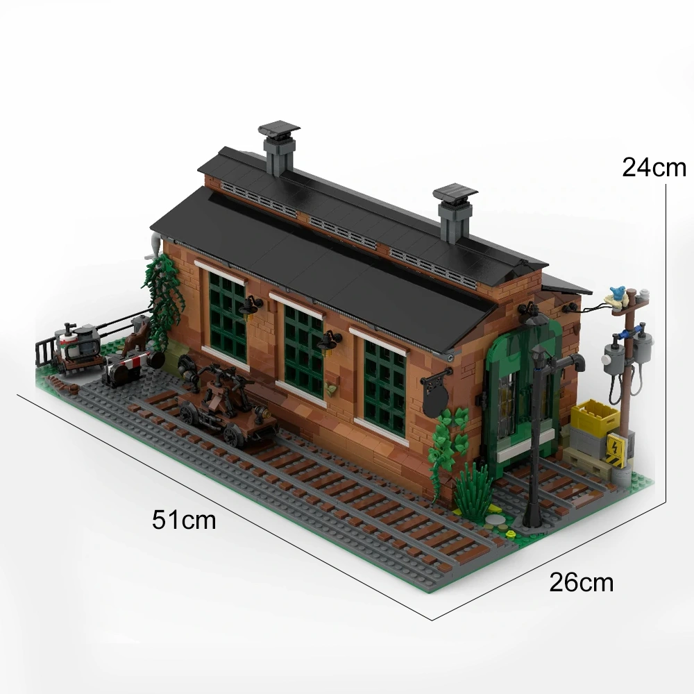 MOC 910033 Old Train Engine Shed