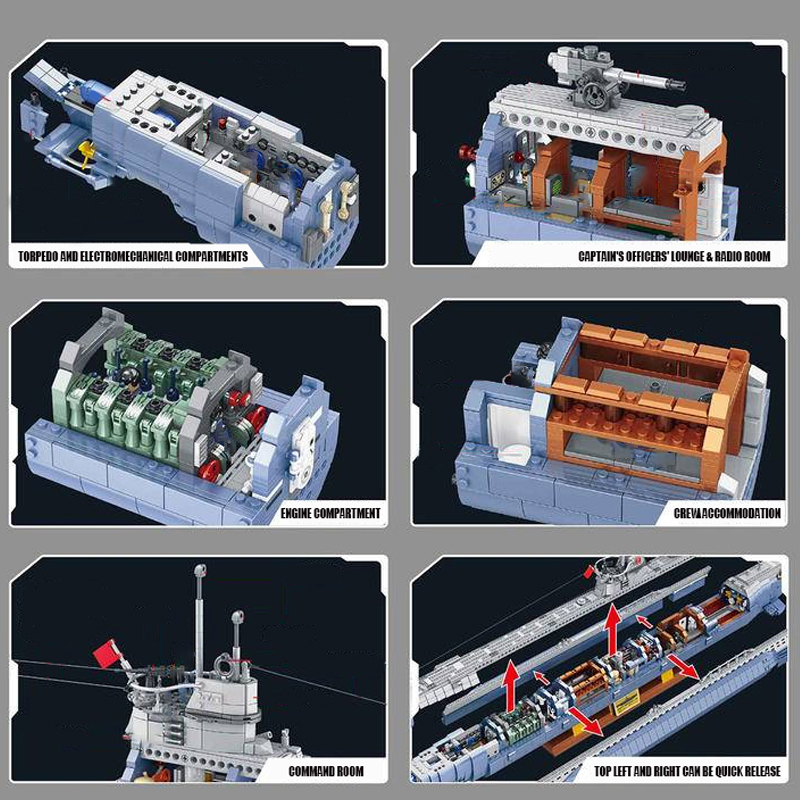 FALAGIL 628011 VIIC U-552 Submarine