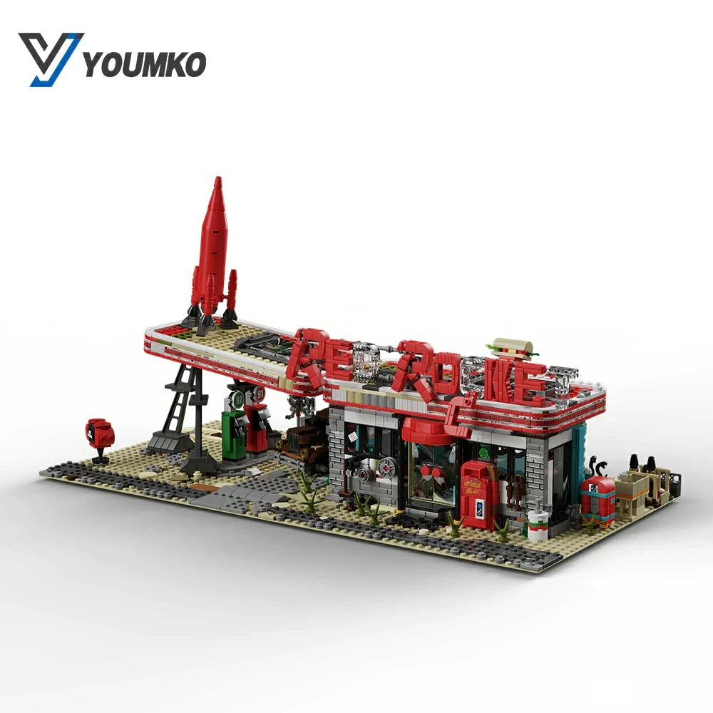 Youmko YM001 Red Rocket Modular Gas Station From Fallout
