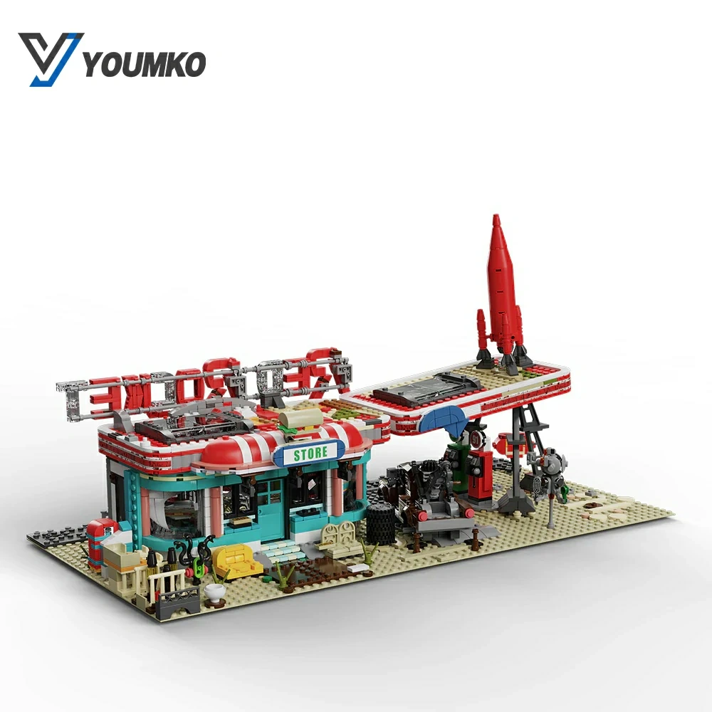 Youmko YM001 Red Rocket Modular Gas Station From Fallout
