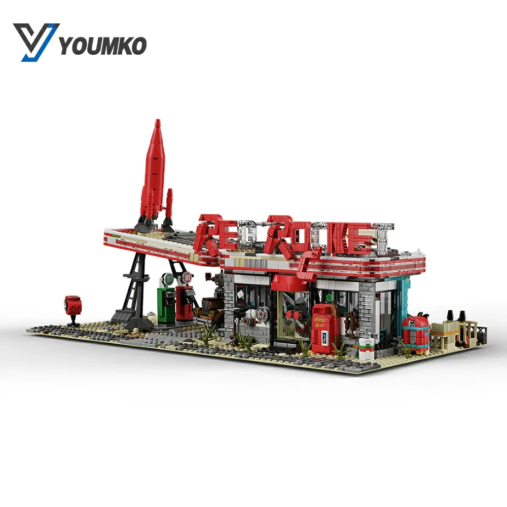 Youmko YM001 Red Rocket Modular Gas Station From Fallout