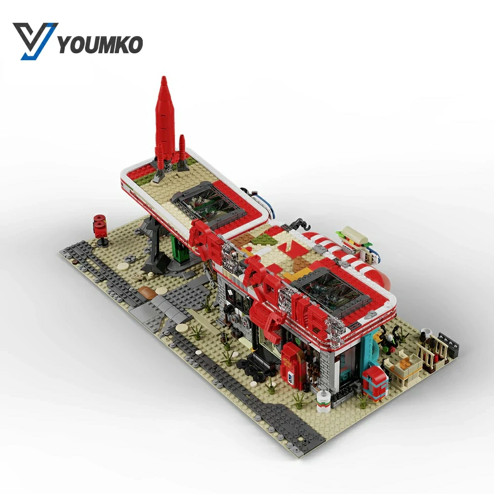 Youmko YM001 Red Rocket Modular Gas Station From Fallout