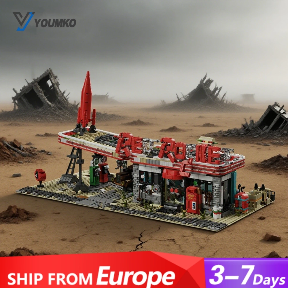 [Pre-sale] Youmko YM001 Red Rocket Modular Gas Station From Fallout Europe Warehouse Express