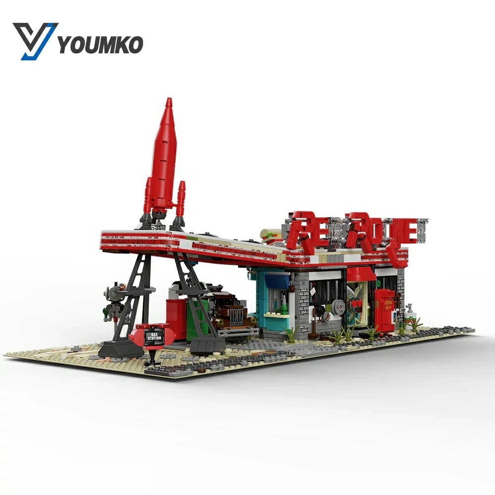 [Pre-sale] Youmko YM001 Red Rocket Modular Gas Station From Fallout Europe Warehouse Express
