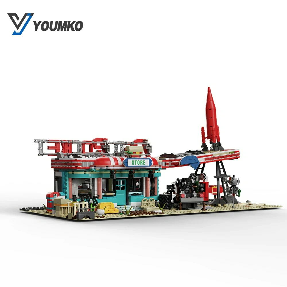 [Pre-sale] Youmko YM001 Red Rocket Modular Gas Station From Fallout Europe Warehouse Express