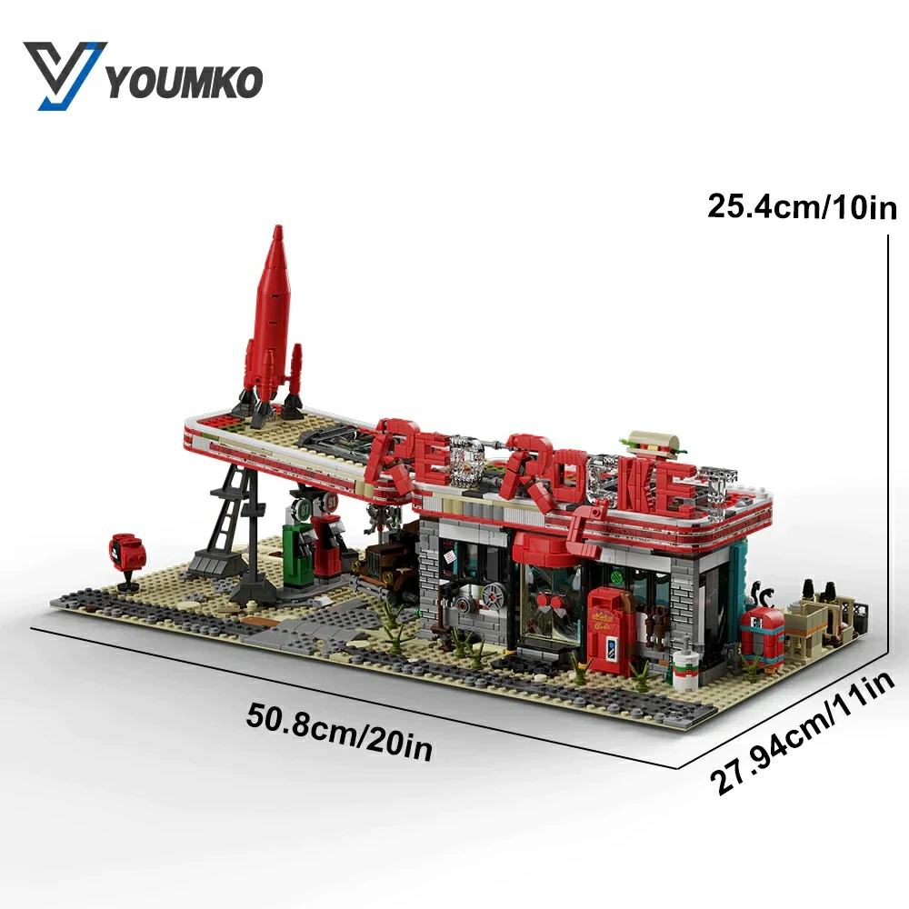 [Pre-sale] Youmko YM001 Red Rocket Modular Gas Station From Fallout Europe Warehouse Express