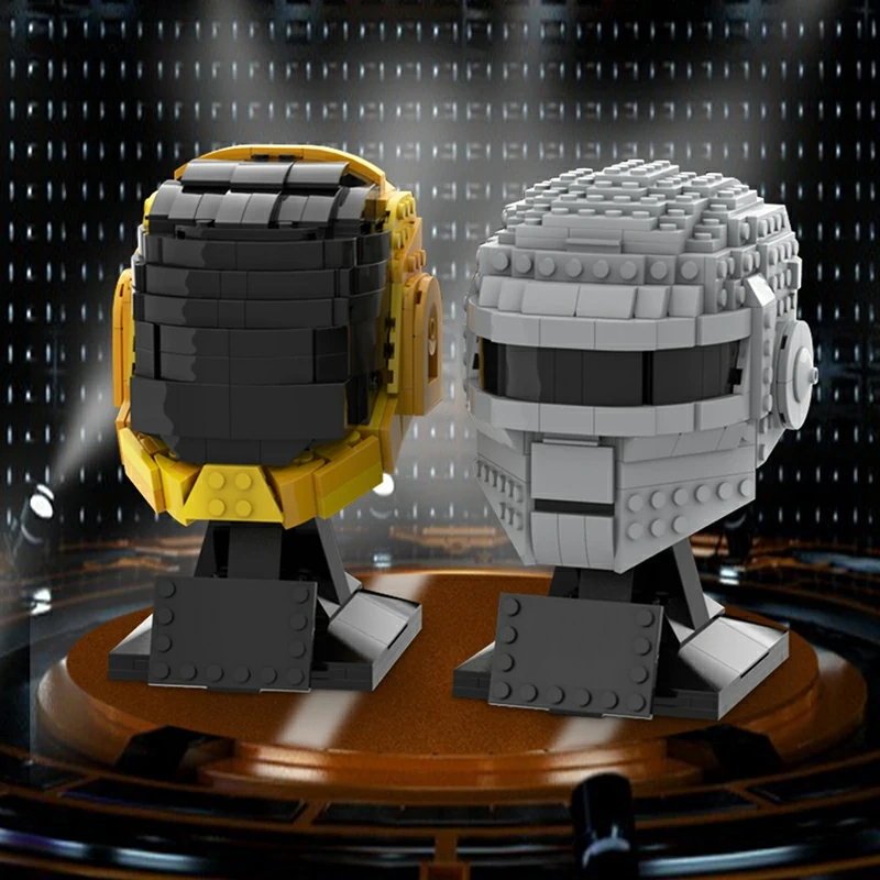 GoBricks MOC 90093 Daft Punk Helmet Collection