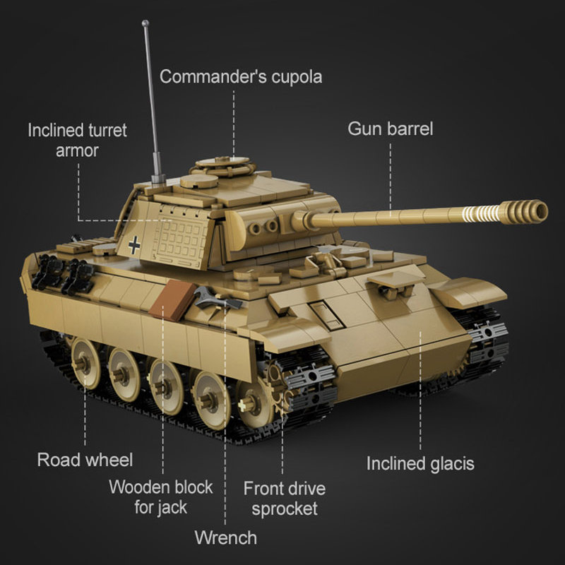 CaDA C61073 Panzerkampfwagen V Panther Tank Military