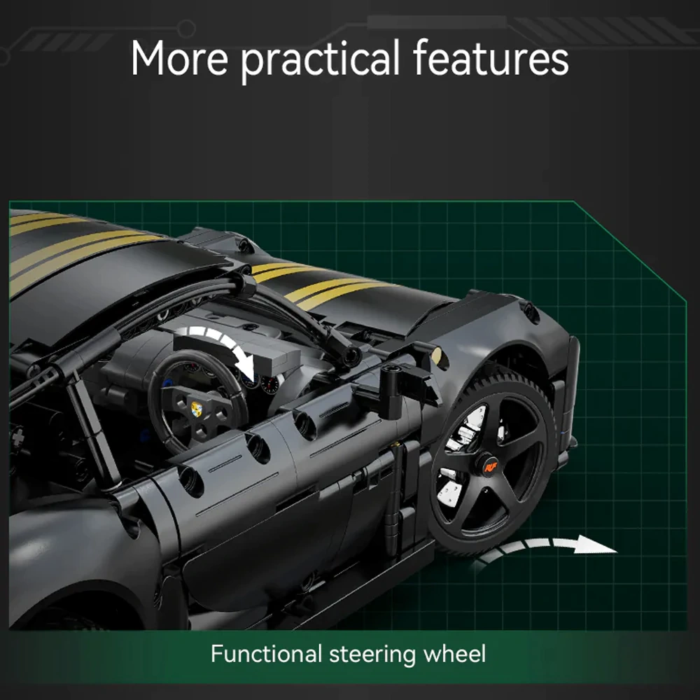 CaDA C63006 RUF GT 2019 Remote-Controlled Sports Car Technic