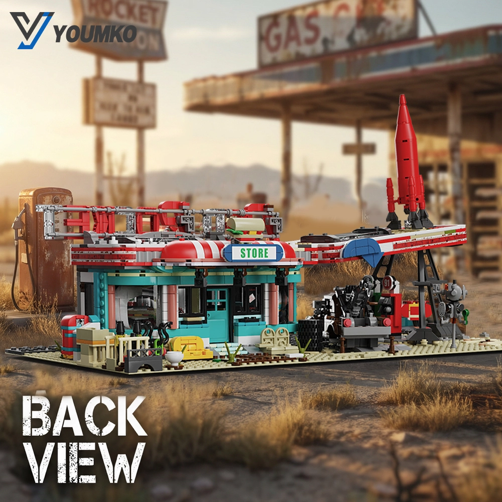 LEGO MOC Red Rocket Fallout Gas Station | Youmko