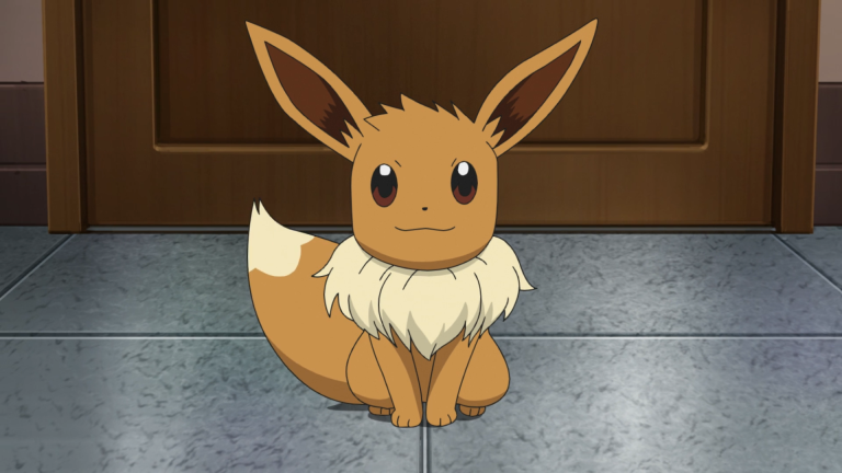Eevee from the Pok&eacute;mon movies and TV shows.